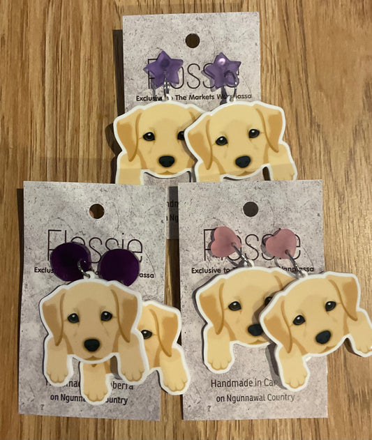 *Earrings Labrador Dangles