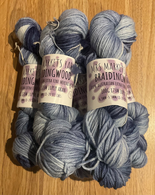*Braidingwood Yarn 10ply Denim