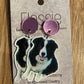 Earrings Border Collie Dangles