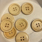 *Loose Buttons -Wooden Round Blonde