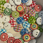 *Loose Buttons - Wooden Printed Patterns