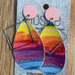 *Earrings Rainbow Happiness Dangles