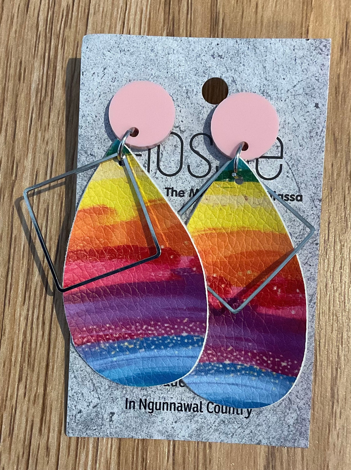 *Earrings Rainbow Happiness Dangles