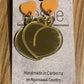 *Earrings Acrylic Mirror Peaches Dangles