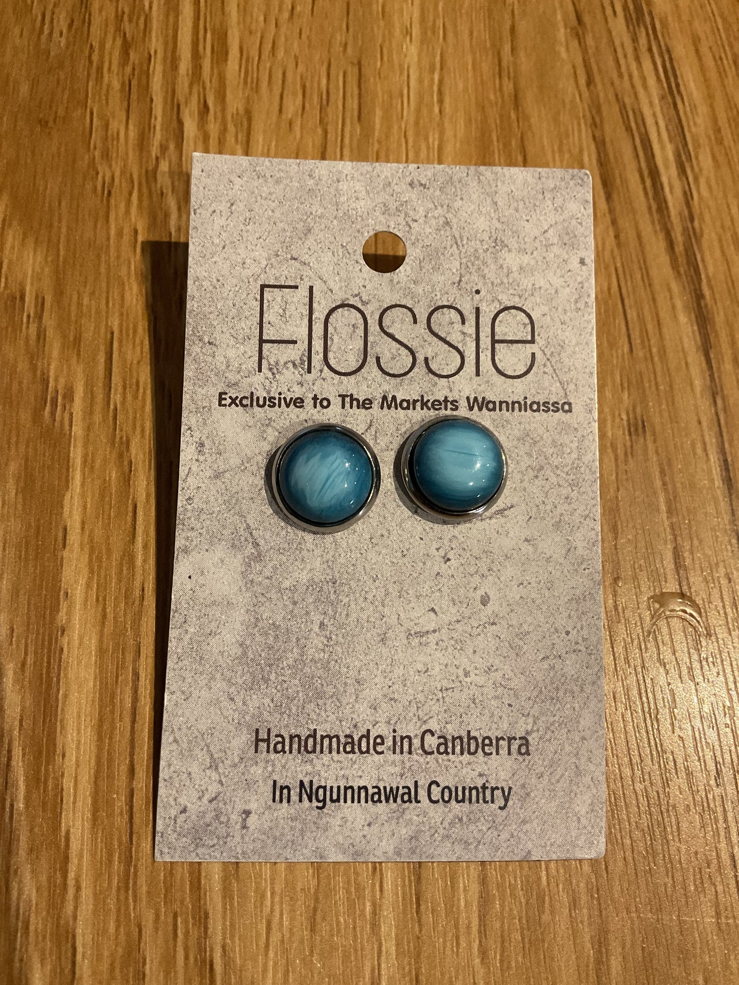 *Earrings Gemstone Dome Studs