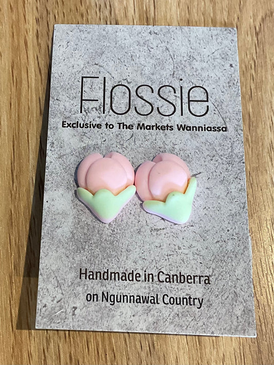 *Earrings Chunky Flower Studs
