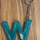 *Keychain Resin Letter W