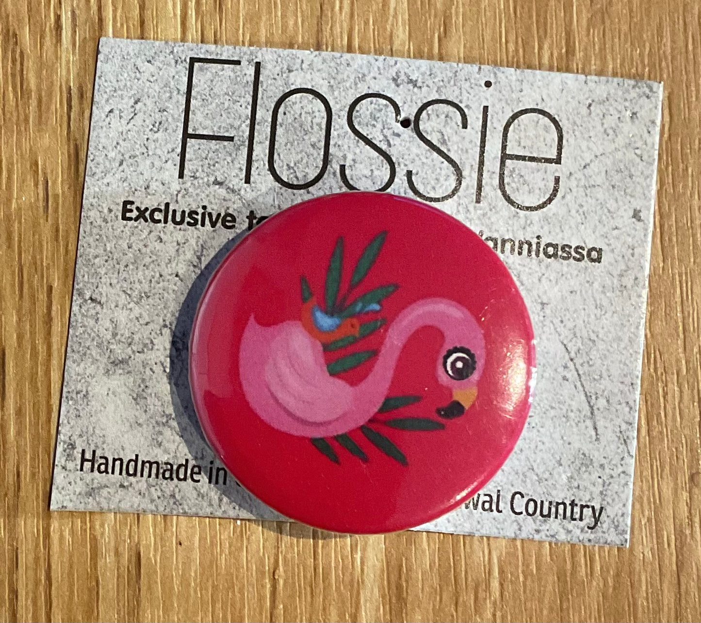 *Badge Flamingo