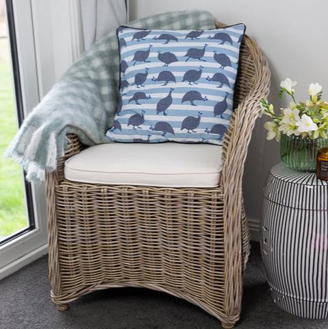 Cushion with Insert - Guinea Fowl