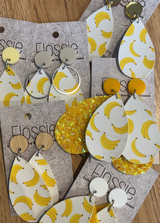 *Earrings Banana Dangles