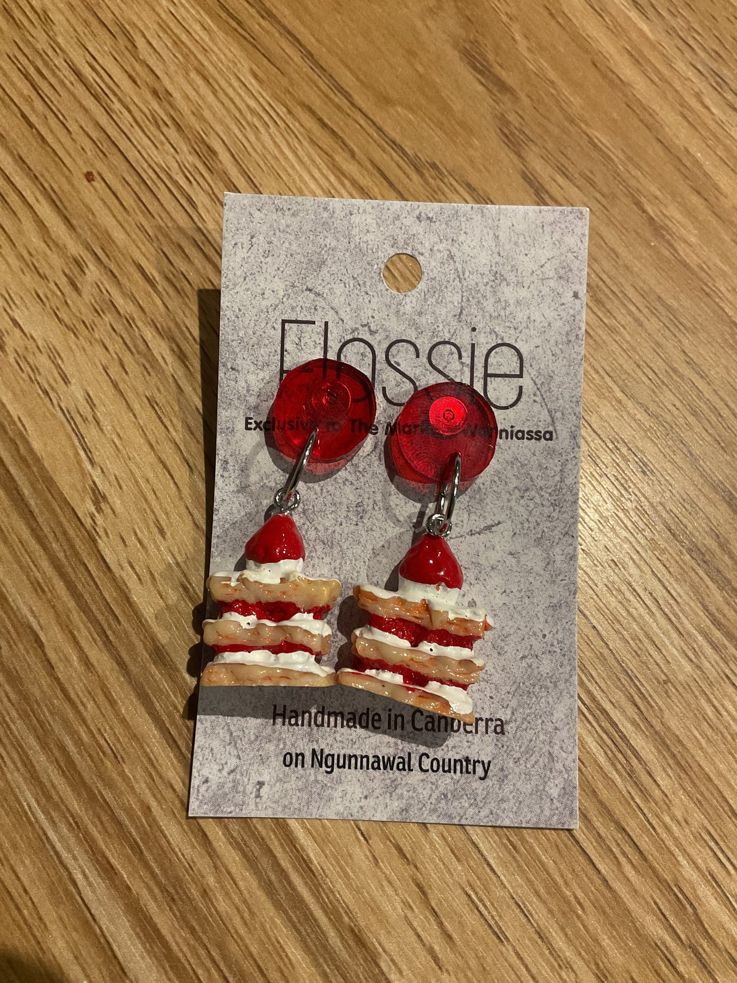 *Earrings Strawberry Treat Dangles