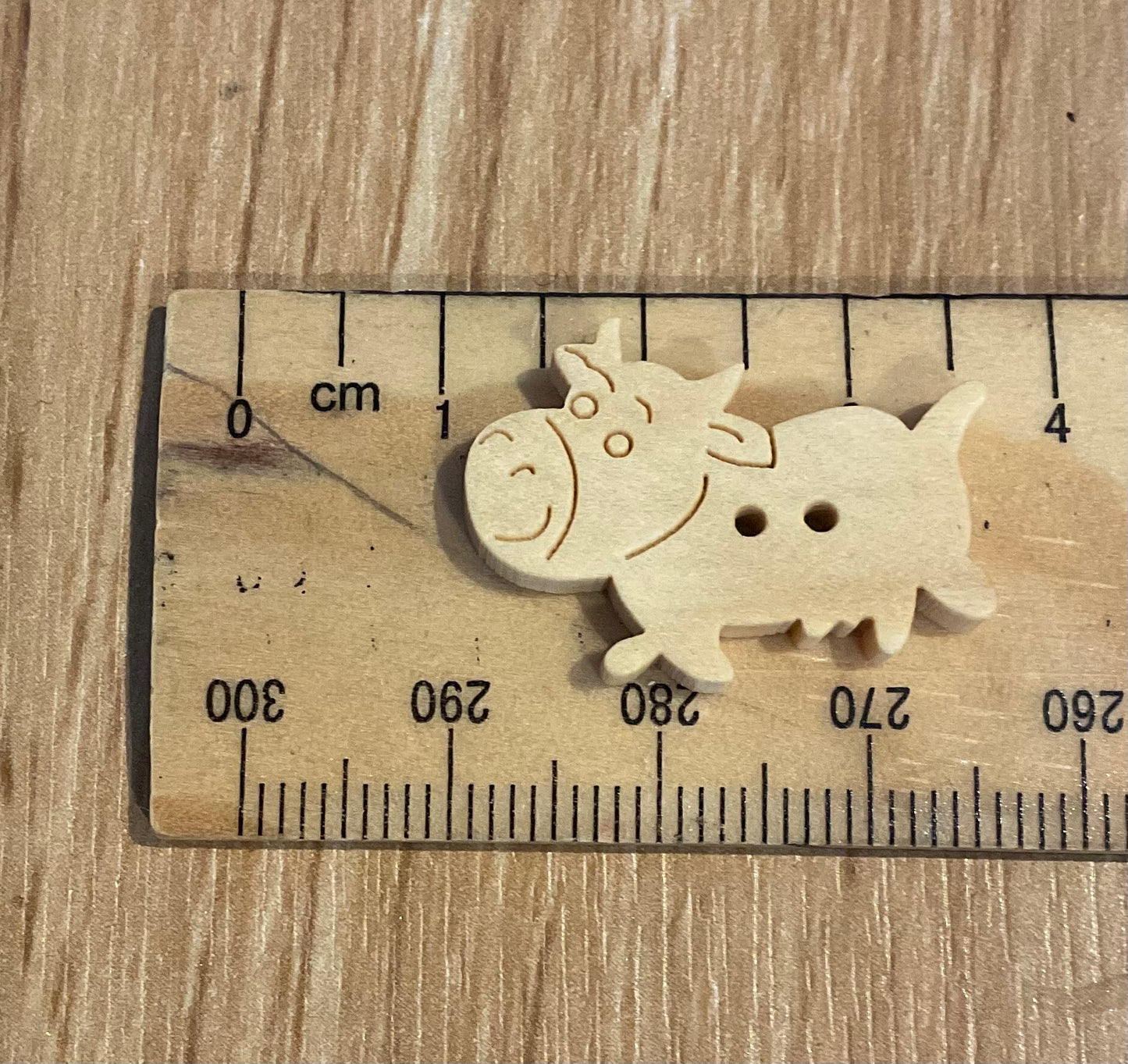 *Loose Buttons - Wooden Cows