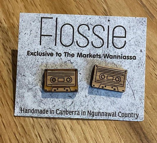 *Earrings Cassette Studs