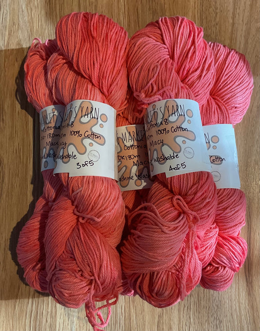 *Cottonia8 8ply 100% Cotton Yarn Macy