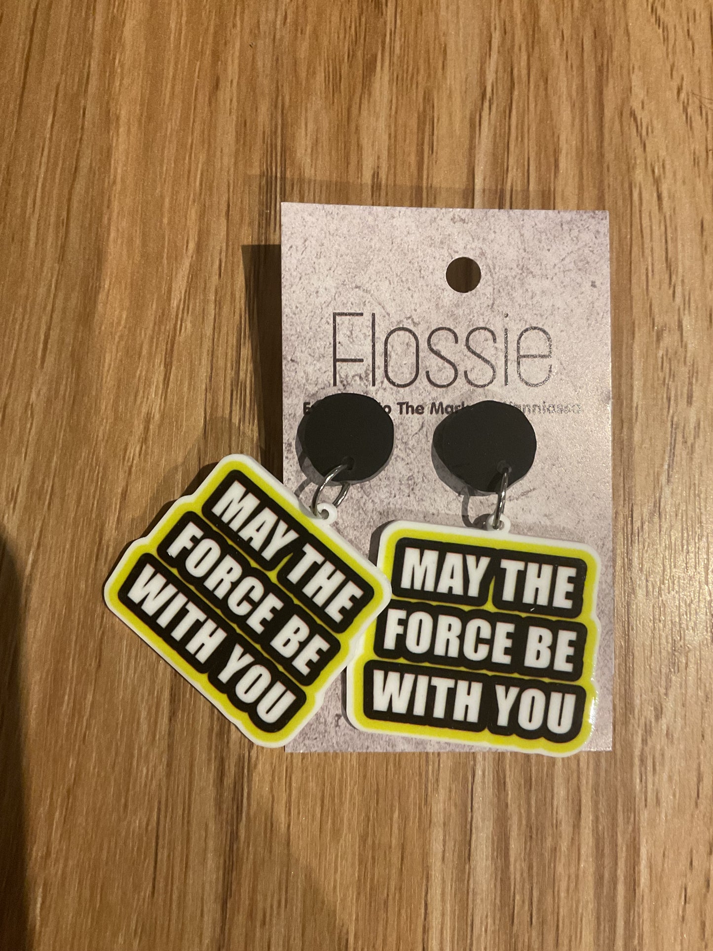 *Earrings Force Be With You Dangles