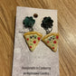 *Earrings Pizza Dangles
