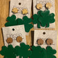 *Earrings Acrylic Four Leaf Clover Dangles