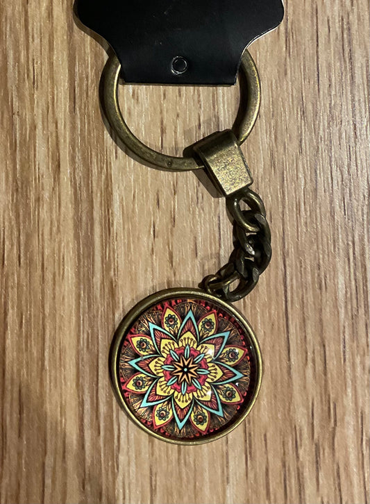 *Glass Dome Keychain Bronze