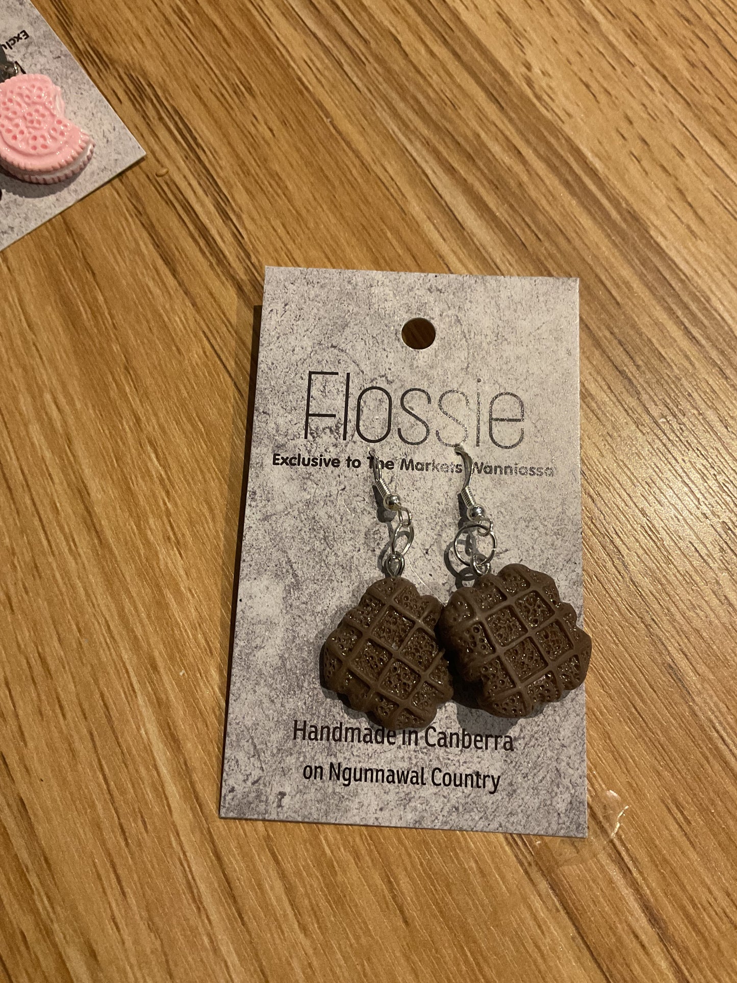 *Earrings Biscuit Dangles