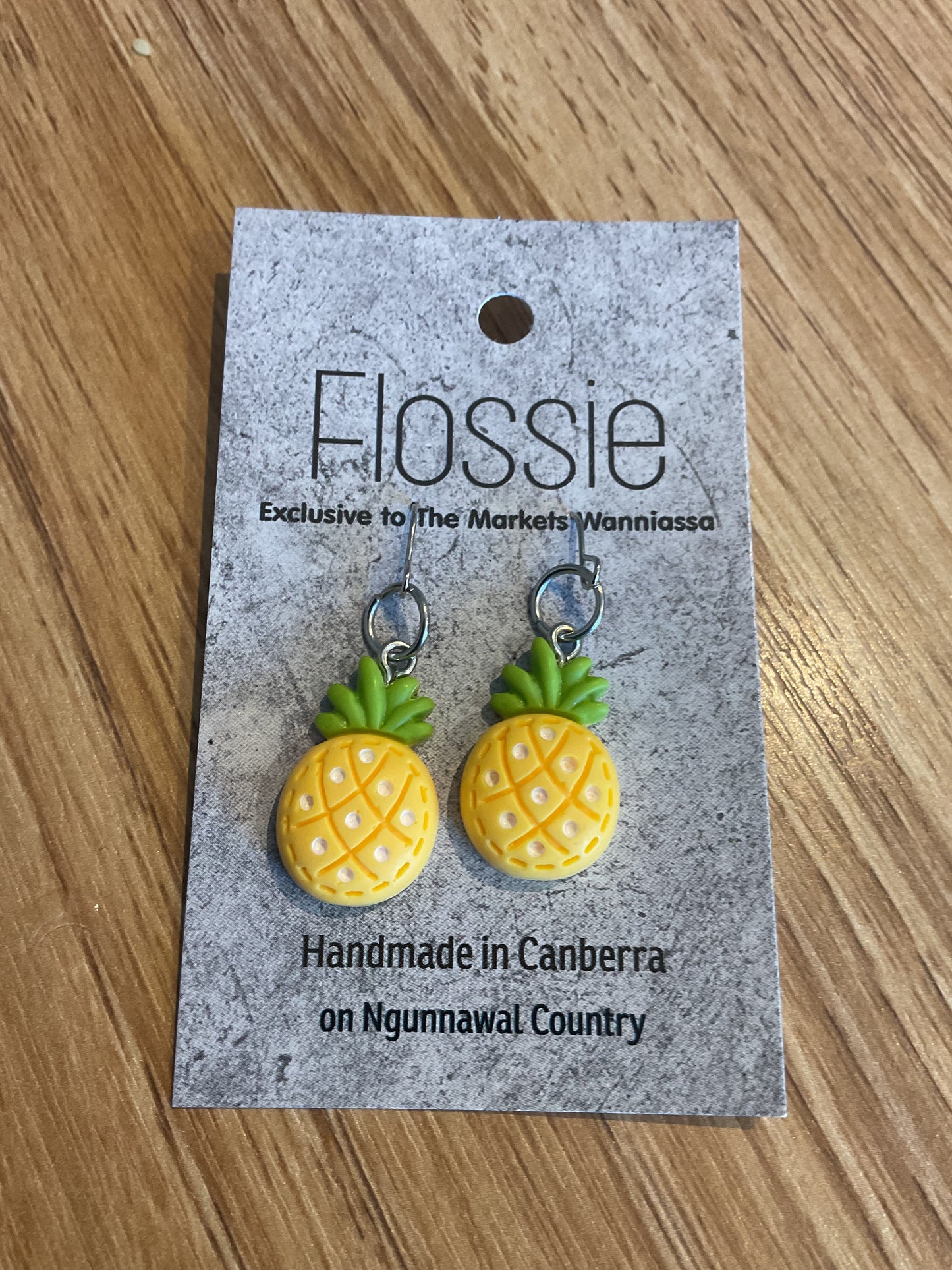 *Earrings Pineapple Dangles