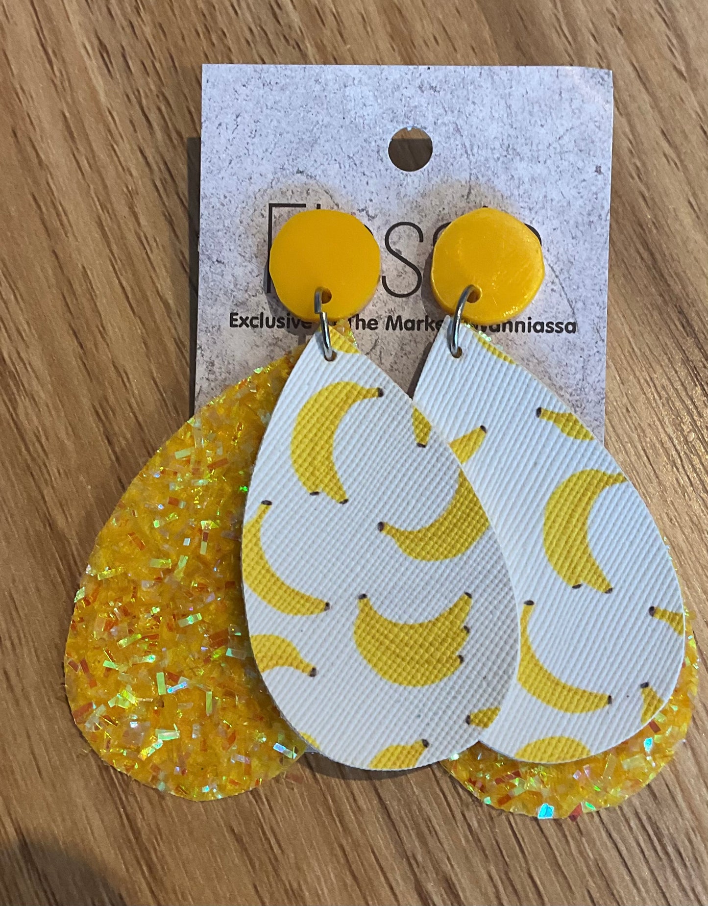 *Earrings Banana Dangles