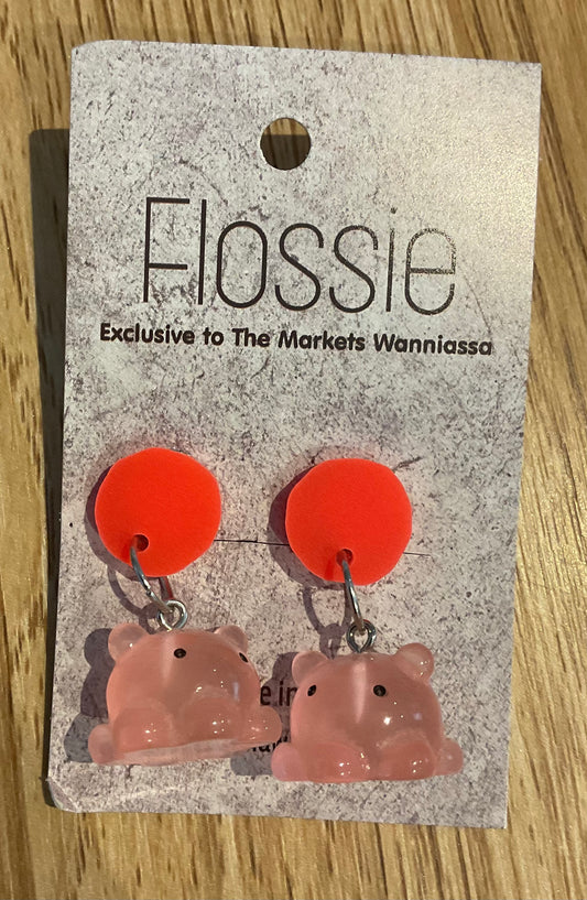 *Earrings Clip on Dangles Octopus