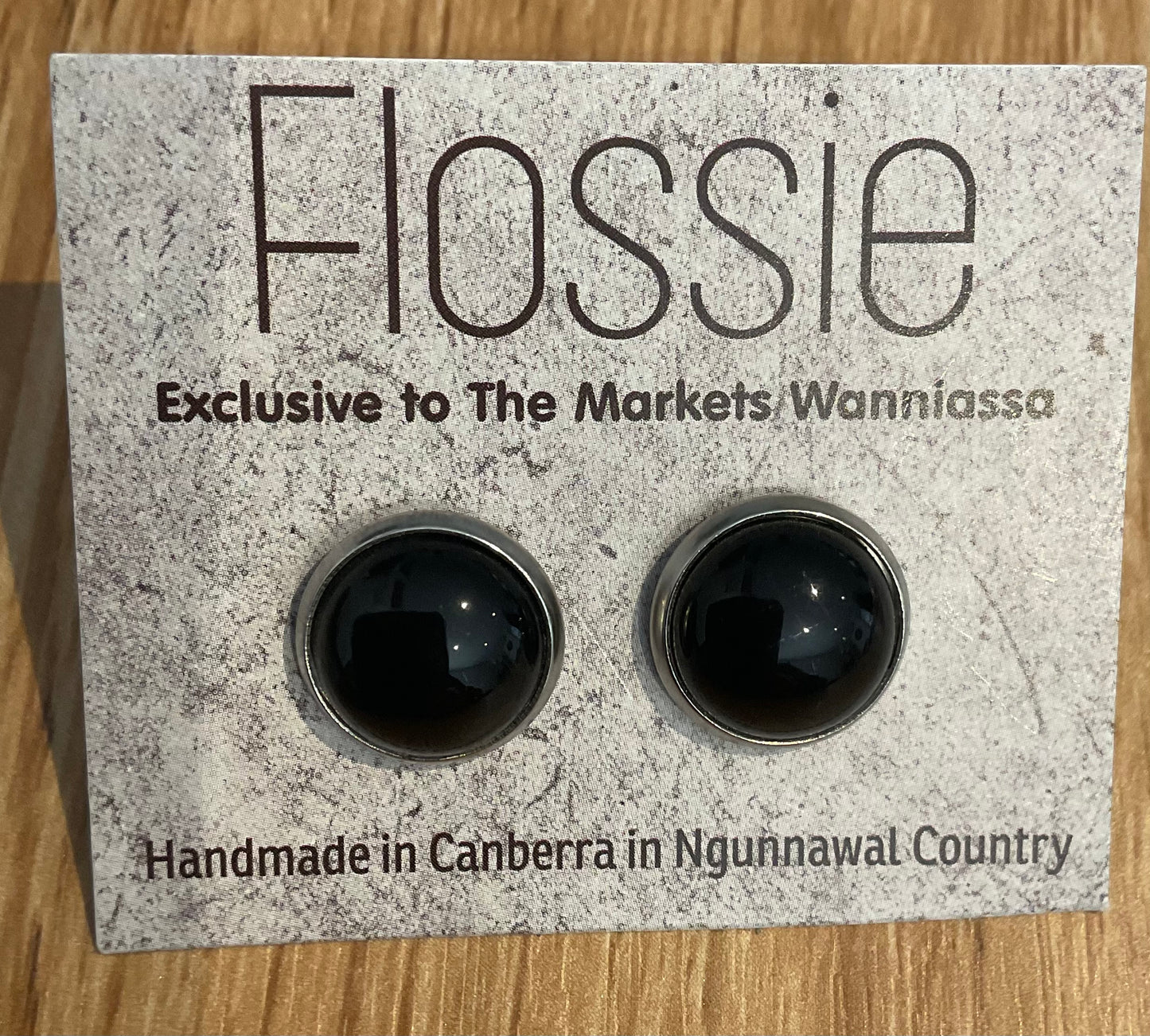 *Earrings Gemstone Dome Studs