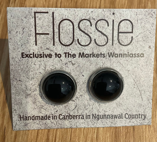 *Earrings Gemstone Dome Studs