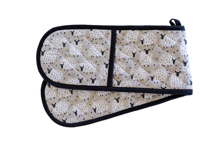 Double Oven Glove - Grey Sheep