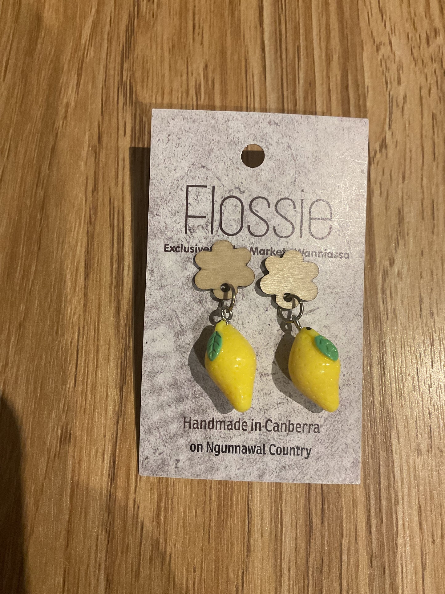 *Earrings Lemon Dangles