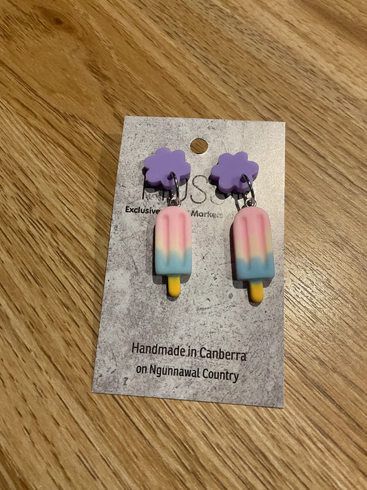 *Earrings Berry Ice Cream Dangles