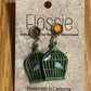 *Earrings Wooden Bird Cage Dangles