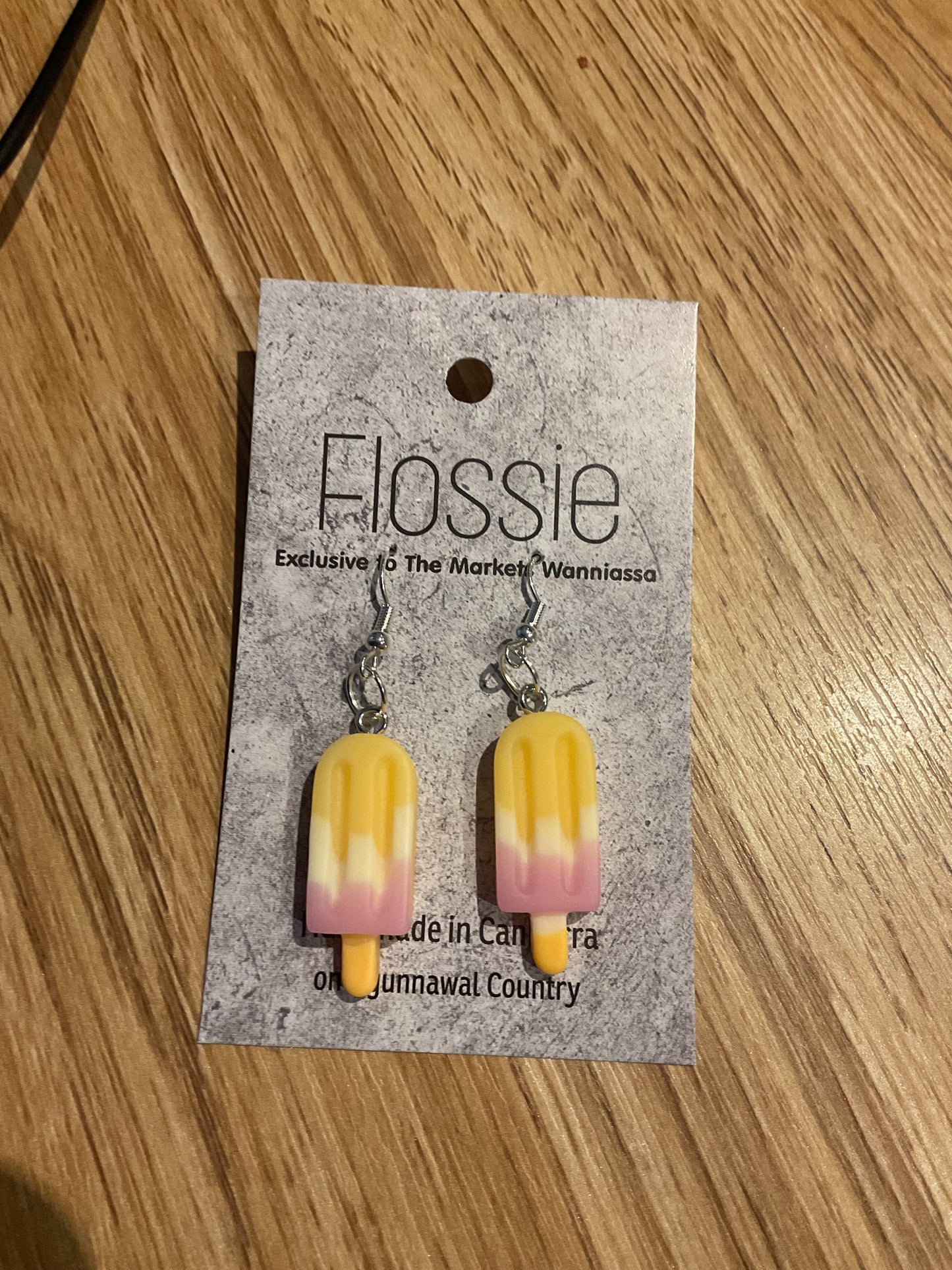 *Earrings Three Flavour Ice Cream Dangles