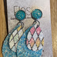 *Earrings Diamond Pastel Glitter Dangles