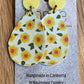 *Earrings Yellow Blooms Dangles
