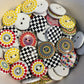 *Loose Buttons -Wooden Pattern Prints
