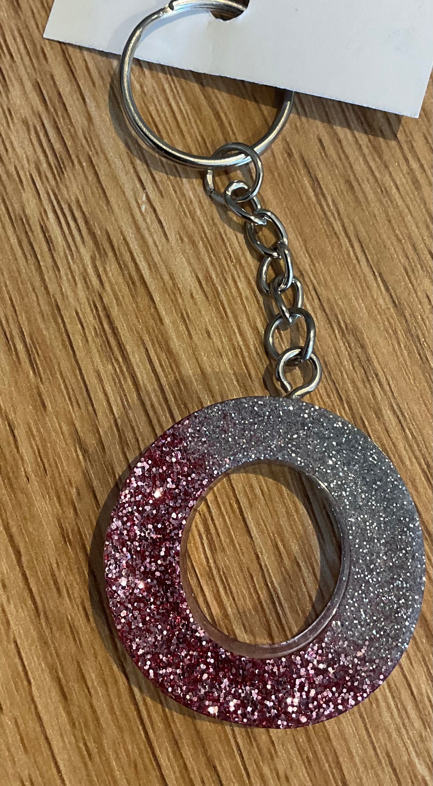*Keychain Resin Letter O
