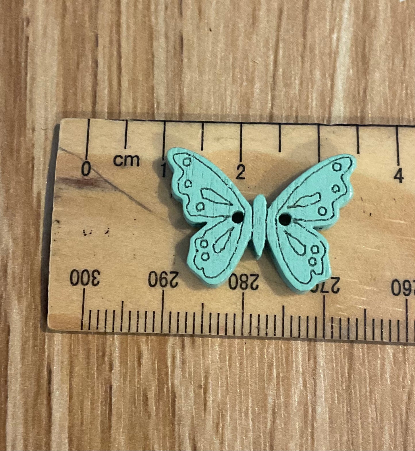 *Loose Buttons - Wooden Butterfly Shape