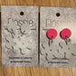 *Earrings Acrylic  Opaque Flower Dangles