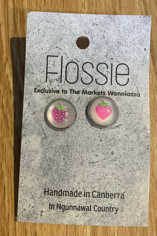 *Earrings Grape Dome Studs