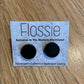 *Earrings Black Round Studs