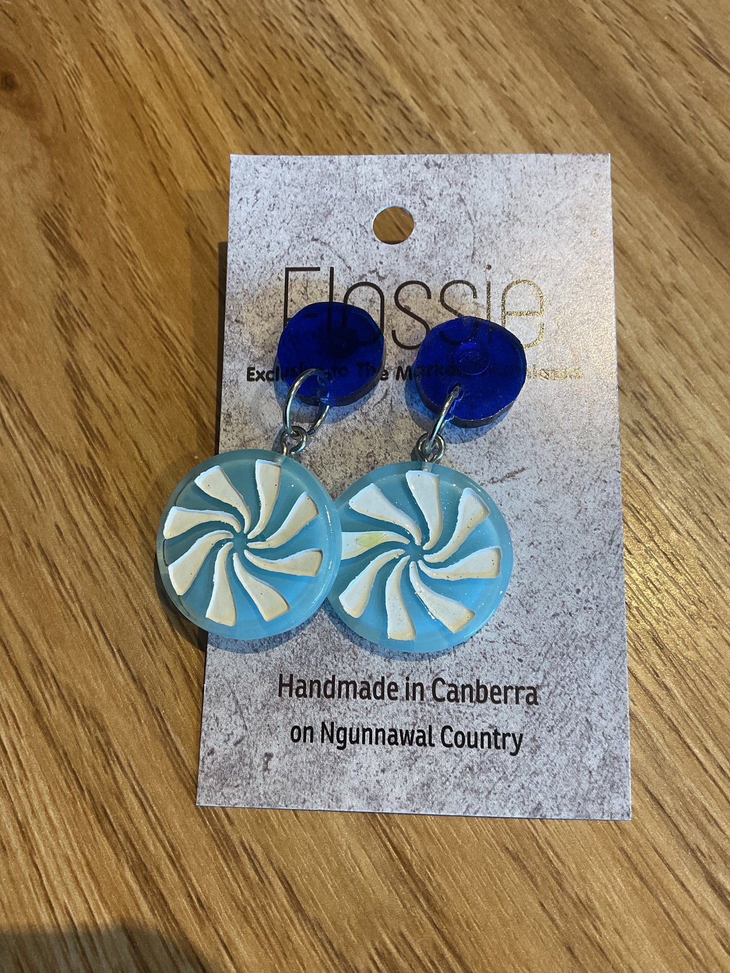 *Earrings Swirls Dangles