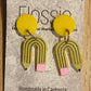 *Earrings Acrylic Hand Painted Pencils Dangles