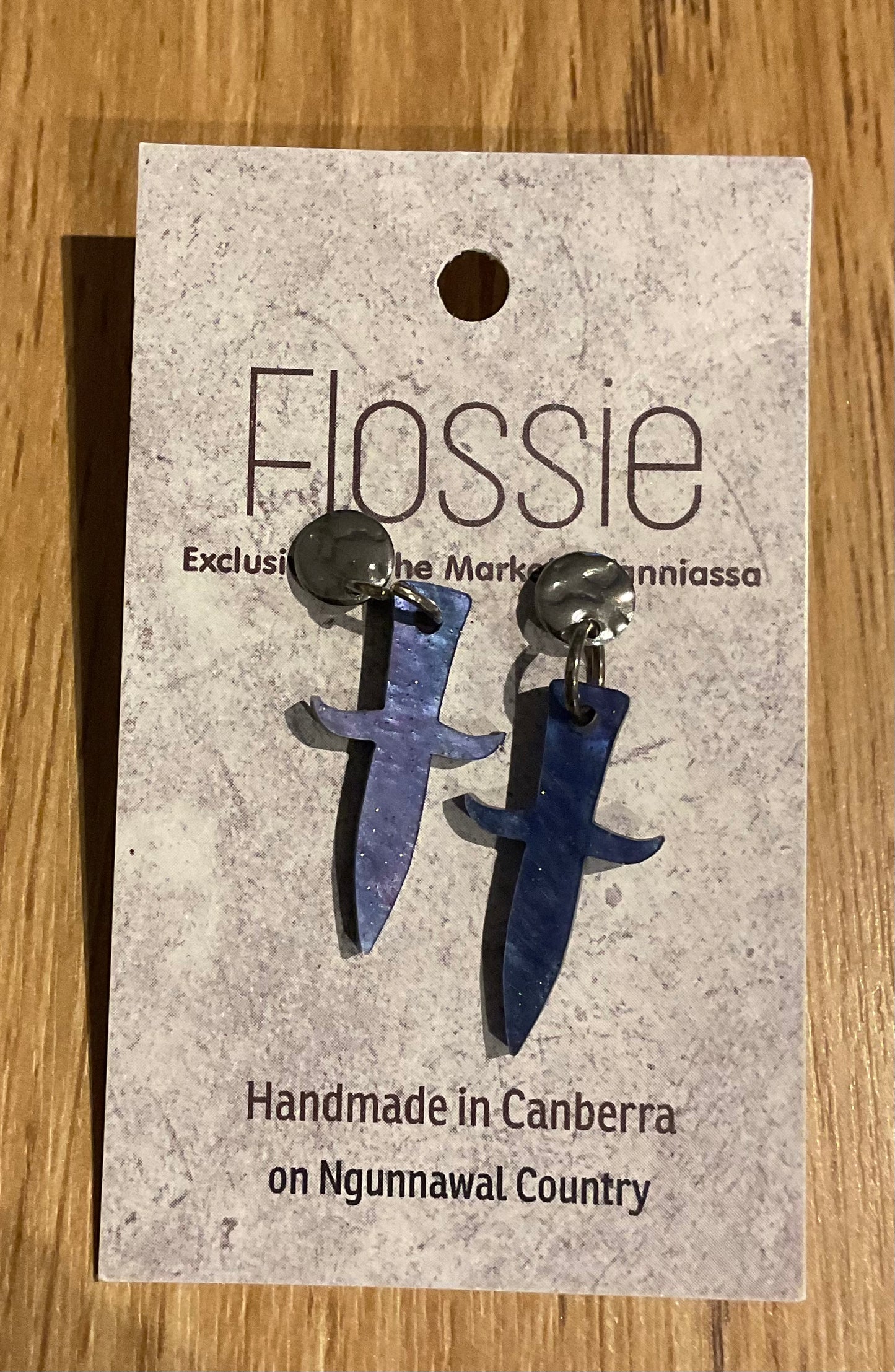 *Earrings Acrylic Dagger Dangles