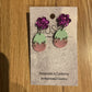 *Earrings Acrylic Egg Dangles