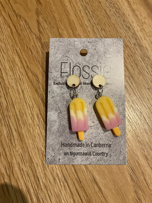 *Earrings Three Flavour Ice Cream Dangles
