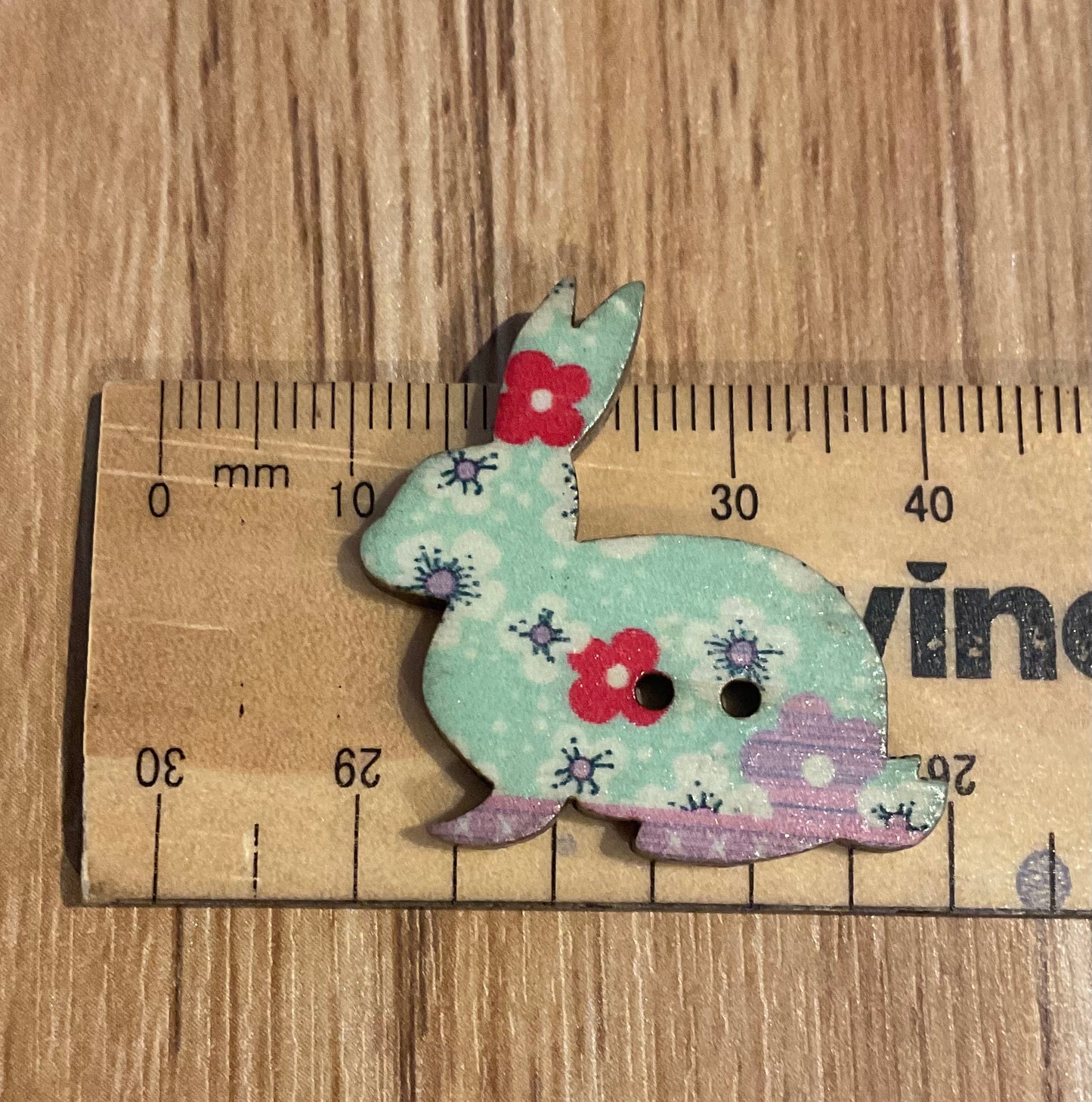 *Loose Buttons - Wooden Rabbit