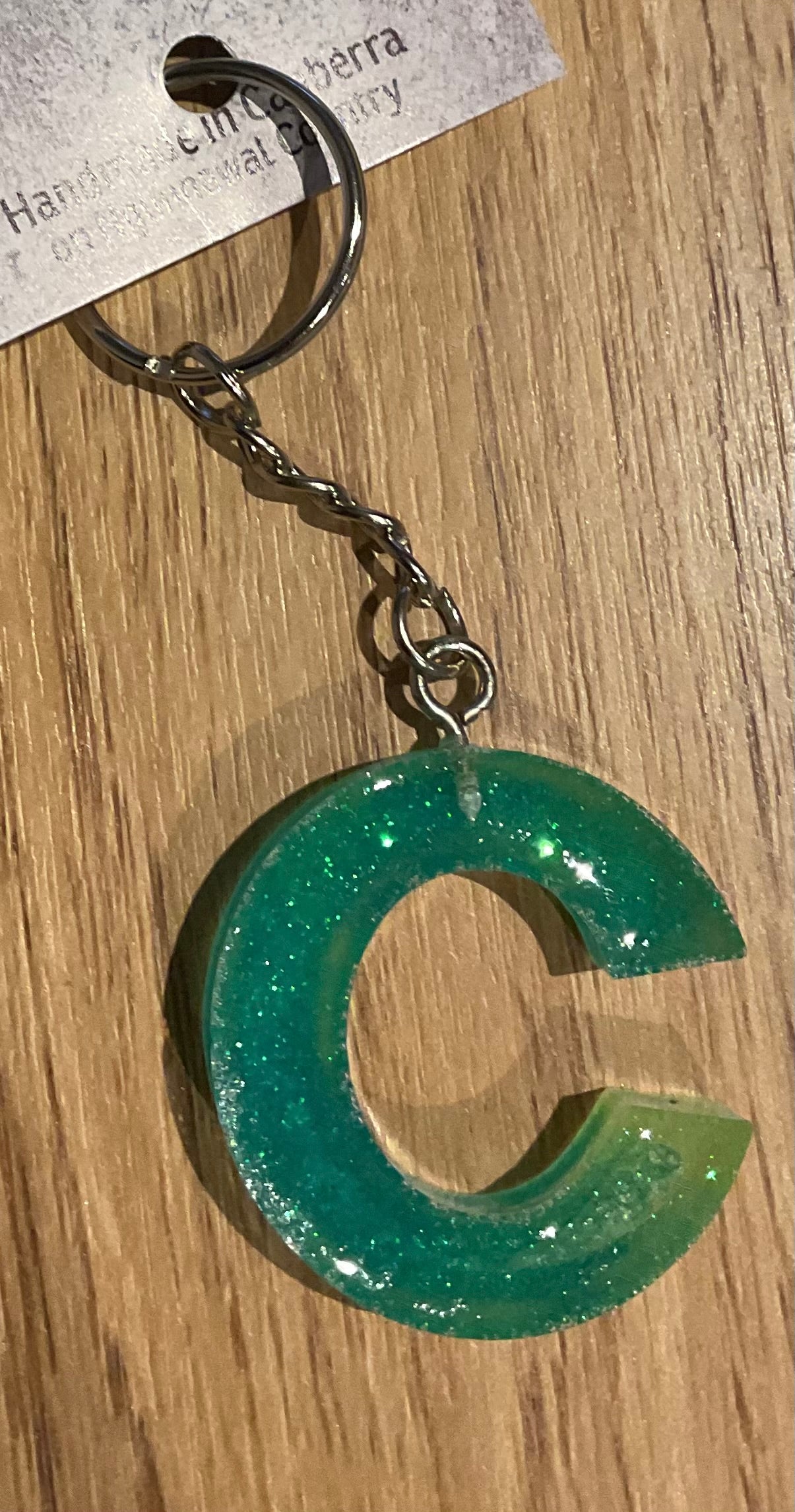 *Keychain Resin Letter C