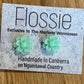 *Earrings Green Flower Studs