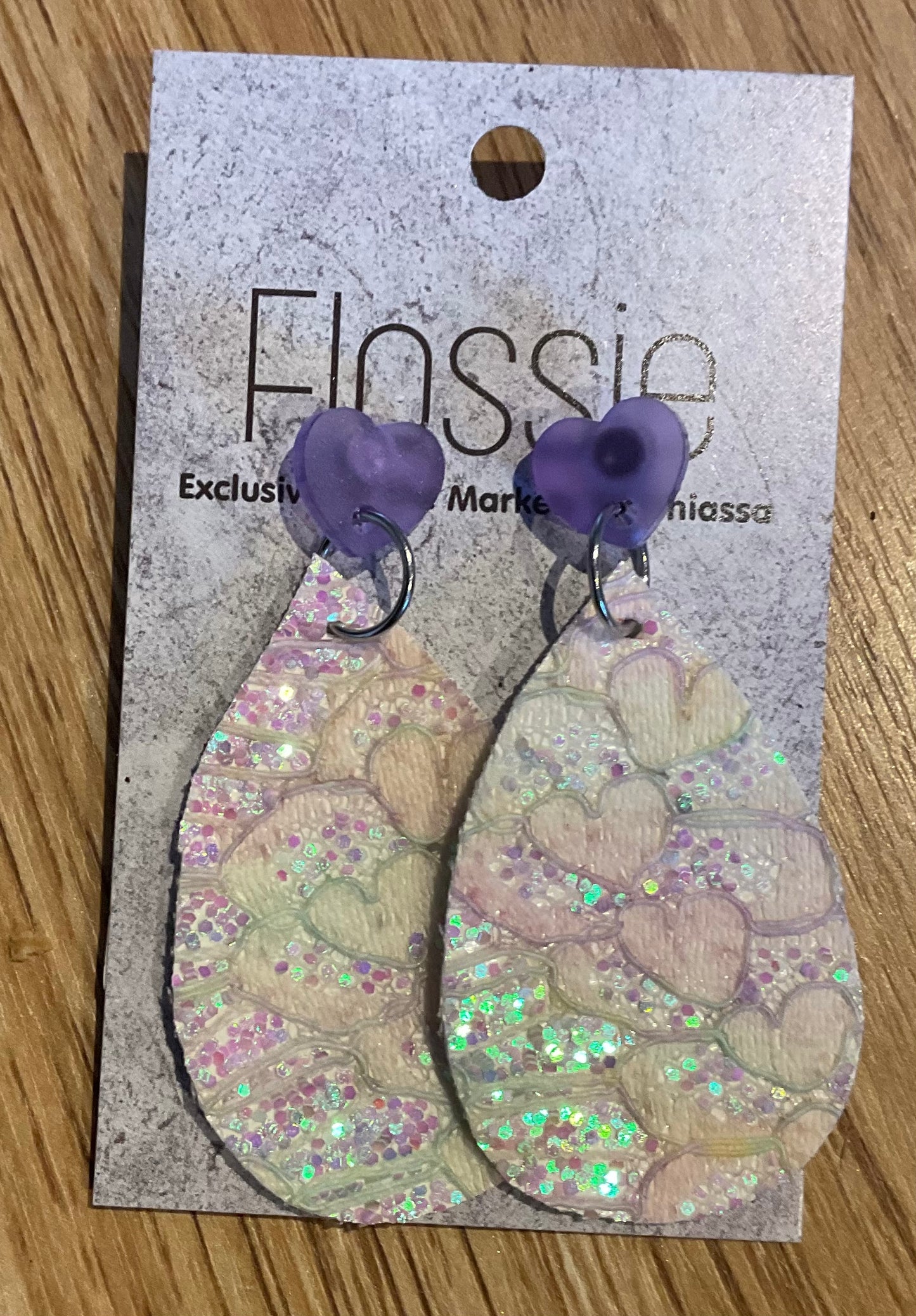 *Earrings Lacy Glitter Dangles